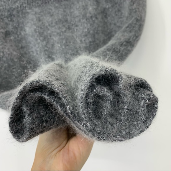 Vintage I.B. Diffusion Silk Nylon Angora Wool Blend Knit Mini Skirt Size Medium - Picture 8 of 12